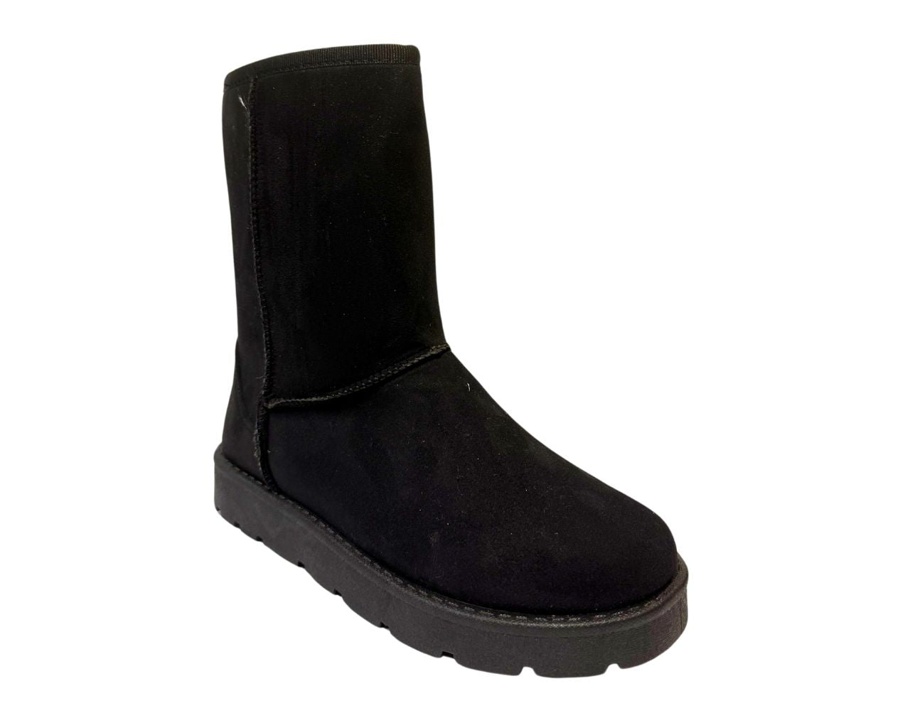 Women's Faux Suede Fur Platform Ankle Boots