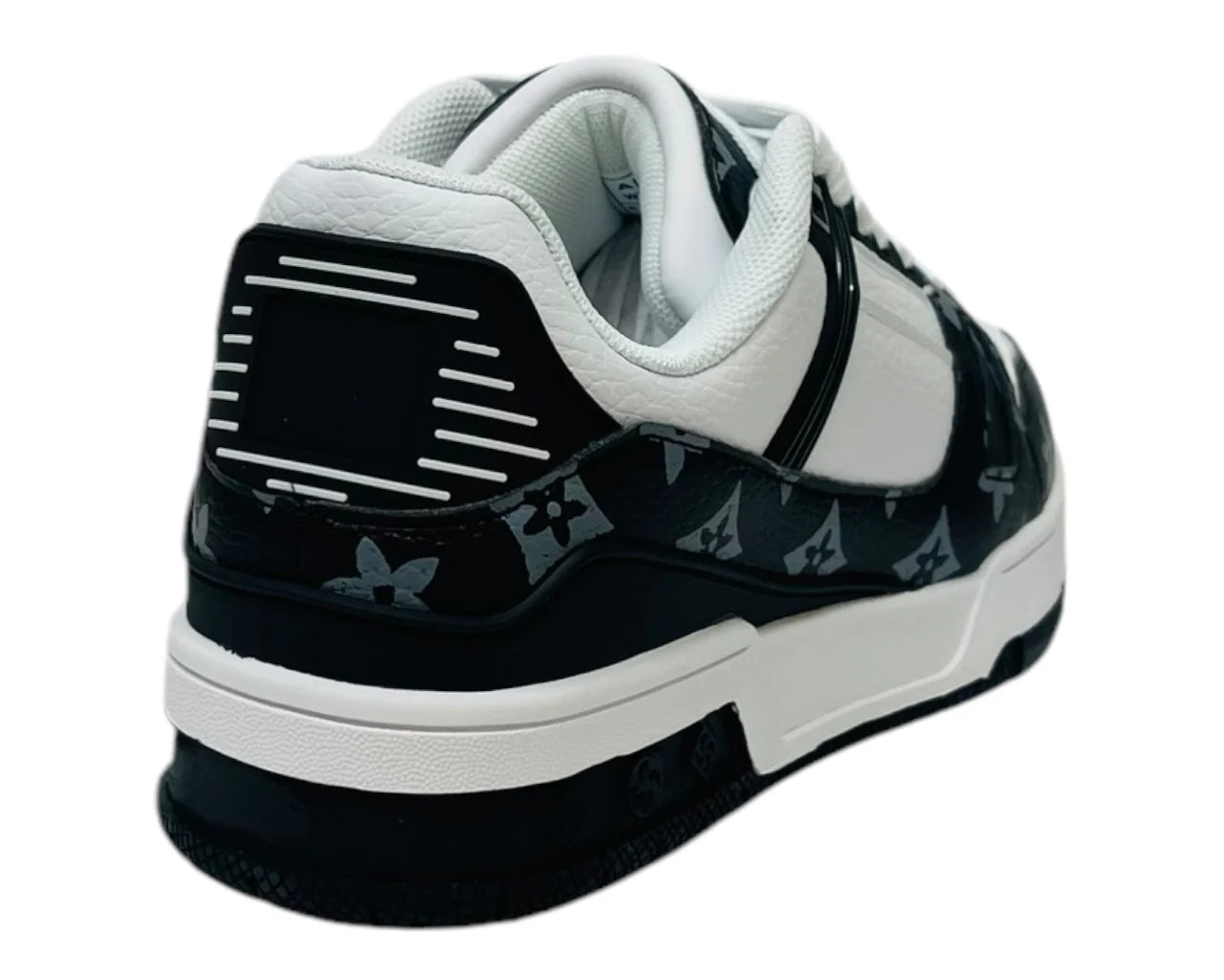 Men's Casual Faux Leather Lace Up Trainers