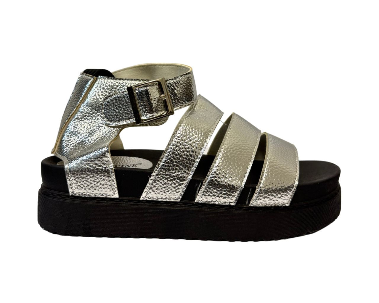 Women's Faux Leather Chunky Sole Gladiator Sandals