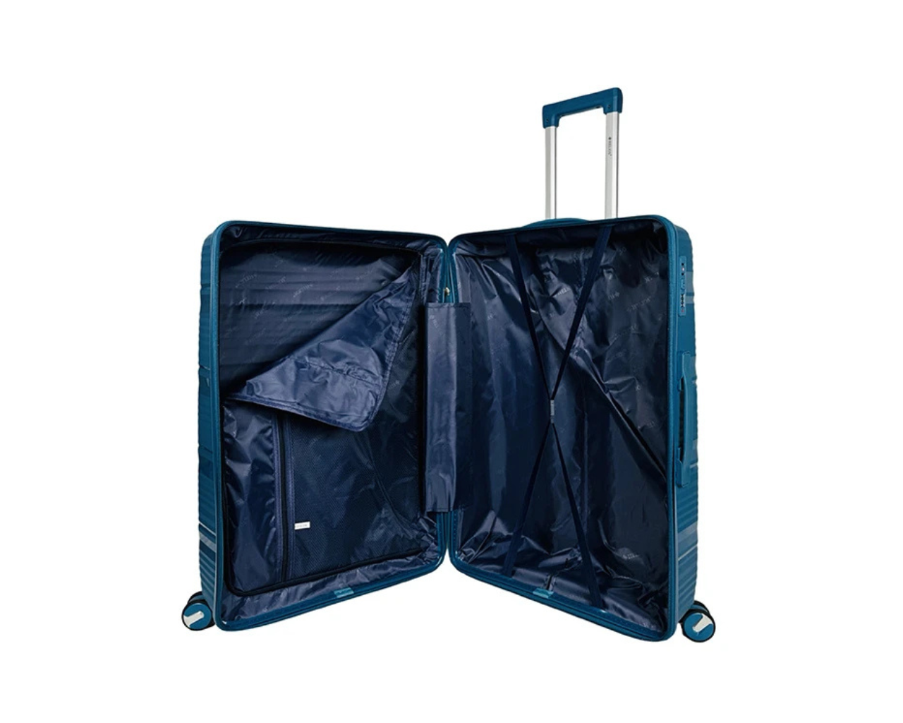 Hard Shell Lightweight Set of 3 Polypropylene Suitcases with Expandable Gusset
