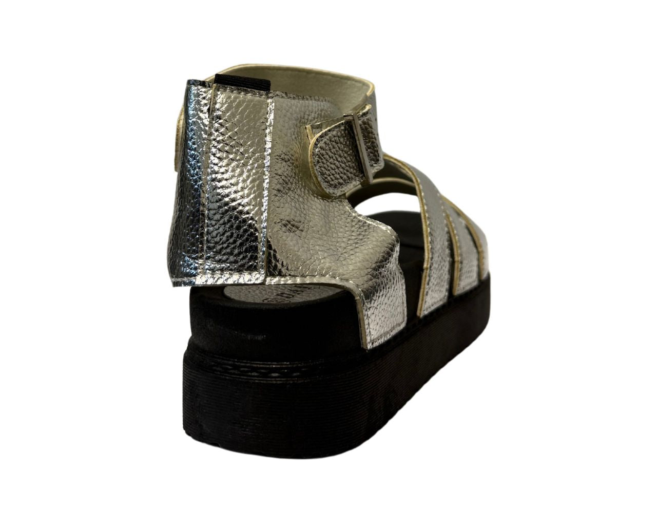Women's Faux Leather Chunky Sole Gladiator Sandals
