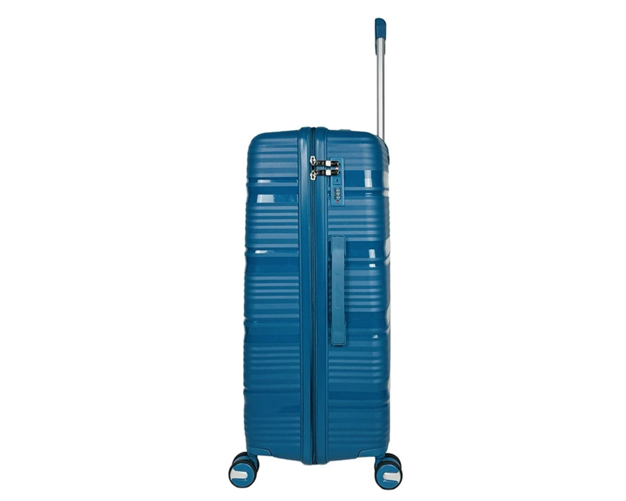 Hard Shell Lightweight Set of 3 Polypropylene Suitcases with Expandable Gusset