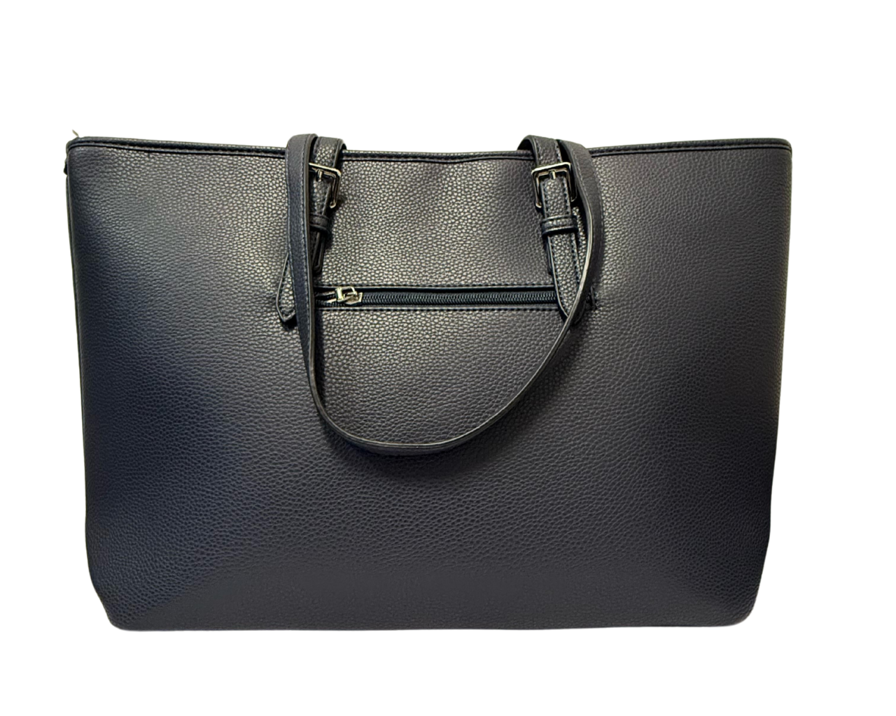 Women's Faux leather Shoulder bag with pompom and scarf