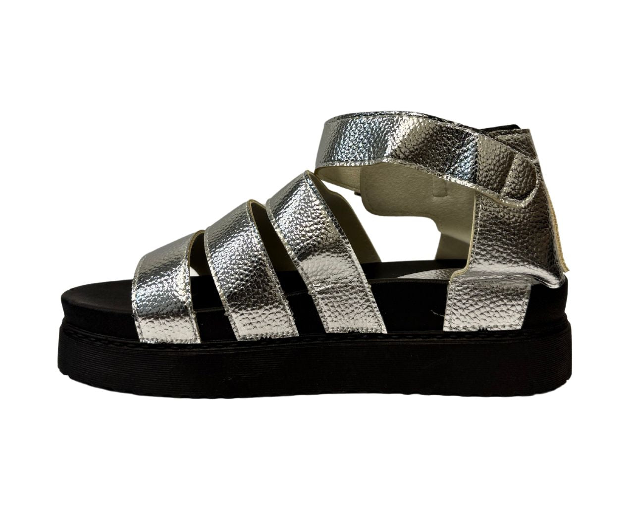 Women's Faux Leather Chunky Sole Gladiator Sandals