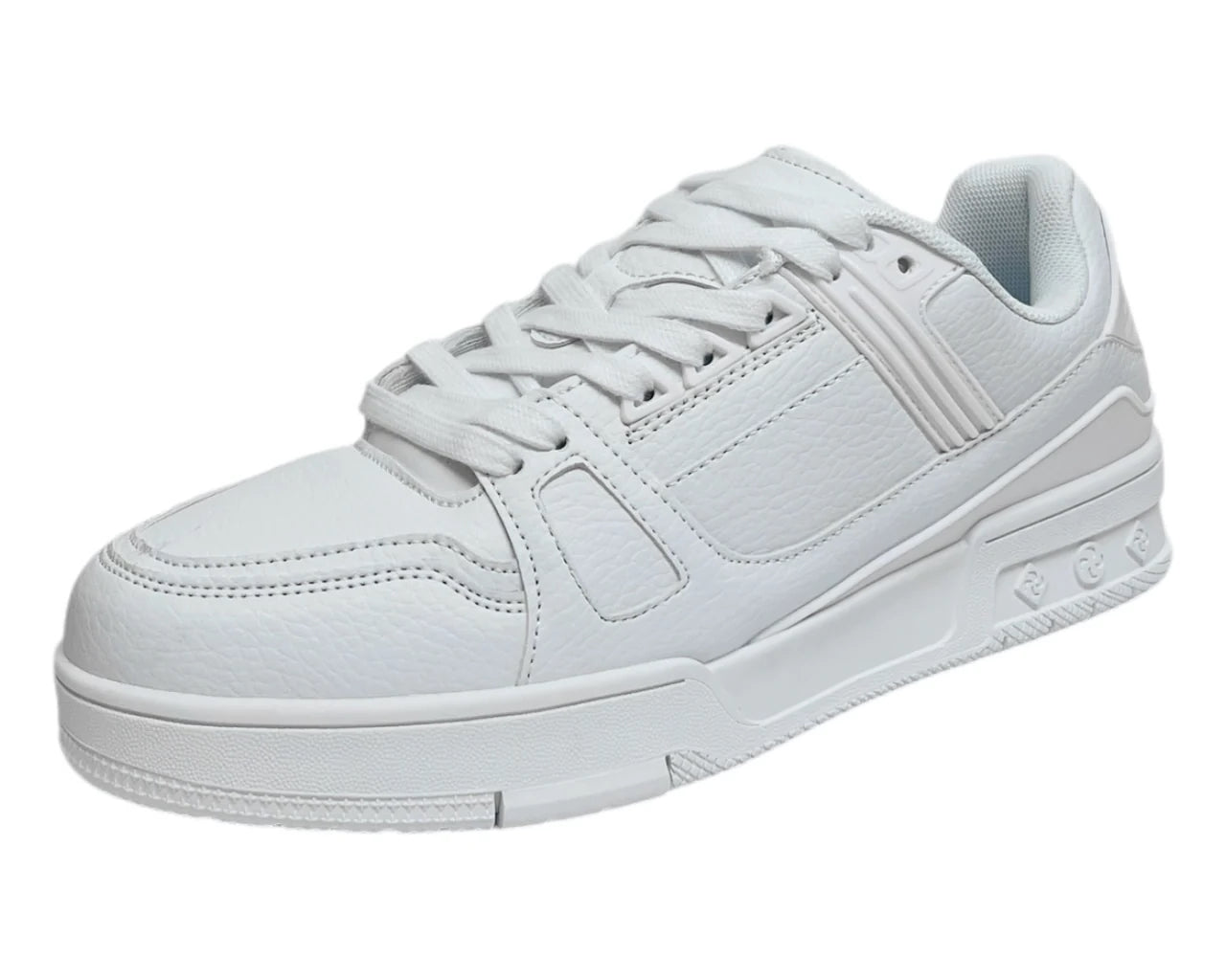Men's Casual Faux Leather Lace Up Trainers