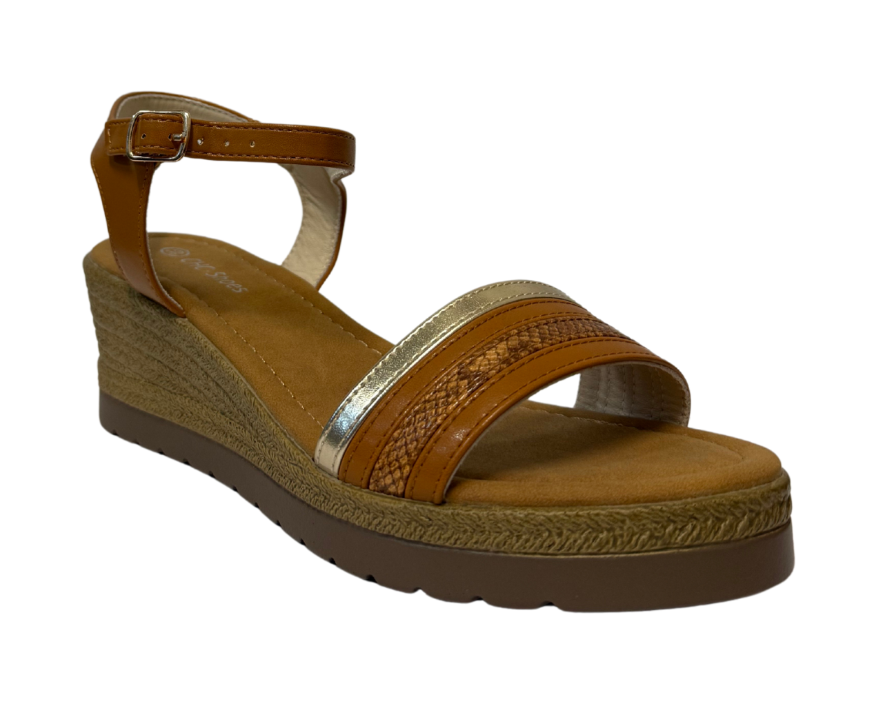 Women's Light Weight Wedge Heel Ankle Strap Sandals