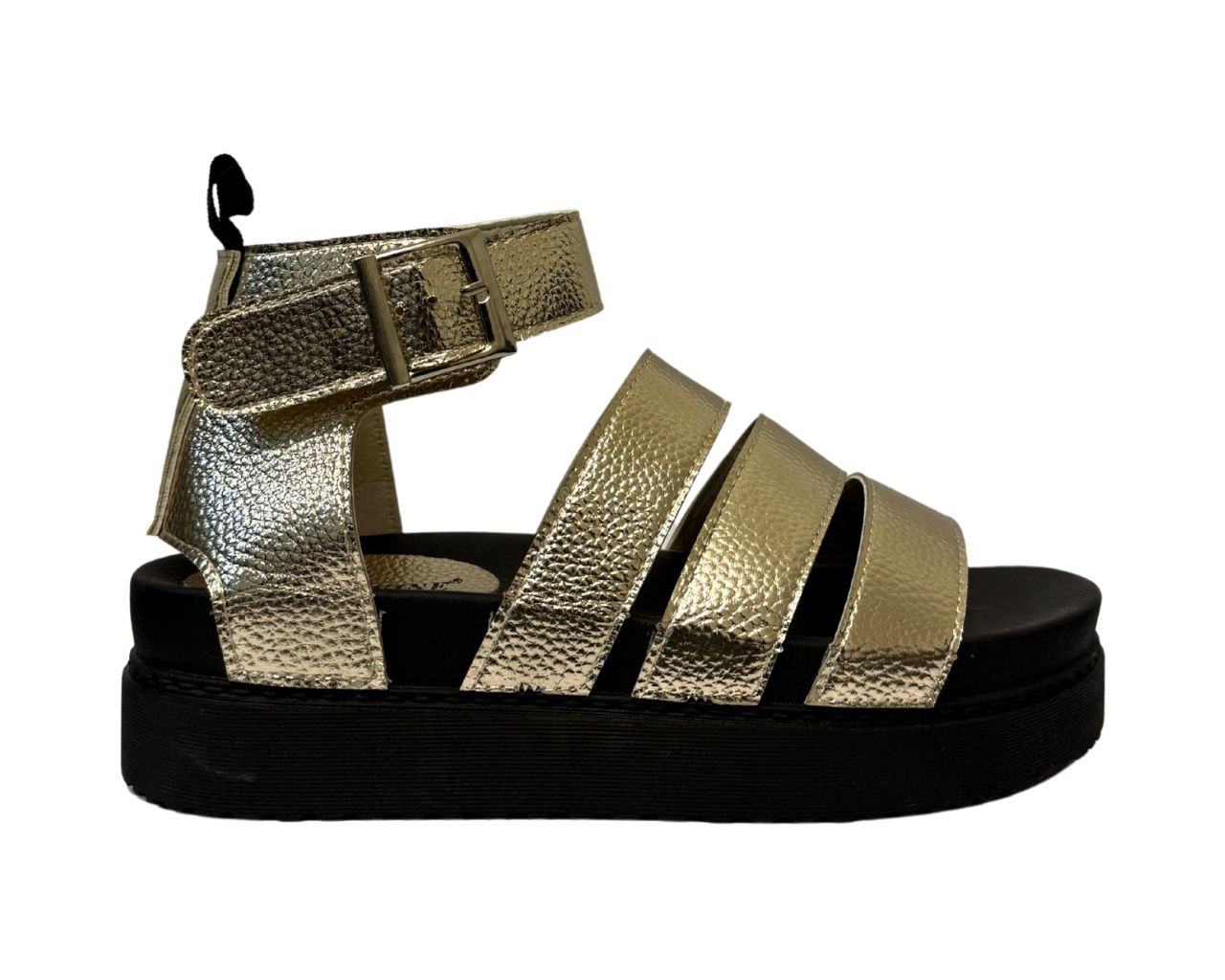 Women's Faux Leather Chunky Sole Gladiator Sandals