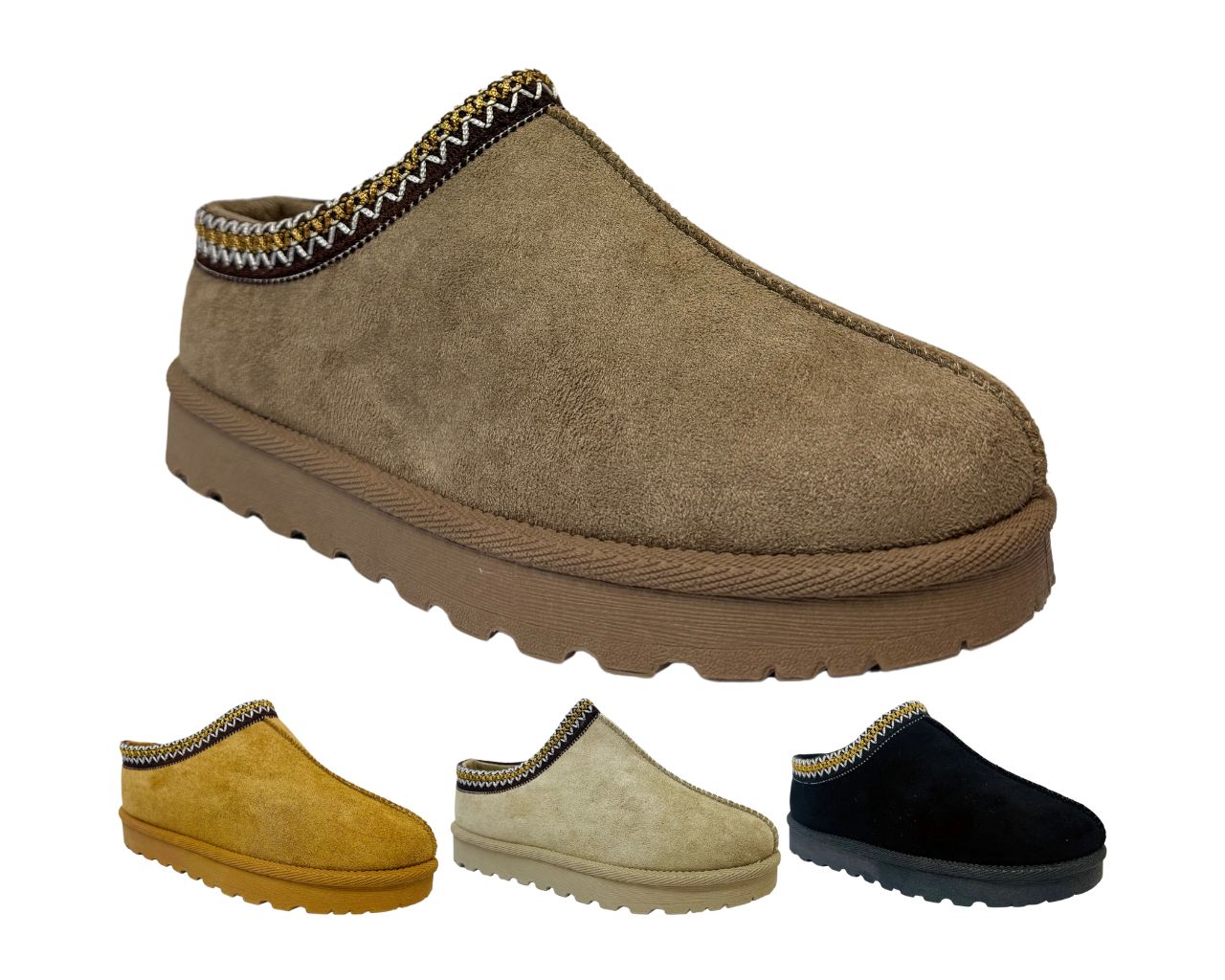 Women's Faux Suede Aztec Flat Sole Shoes