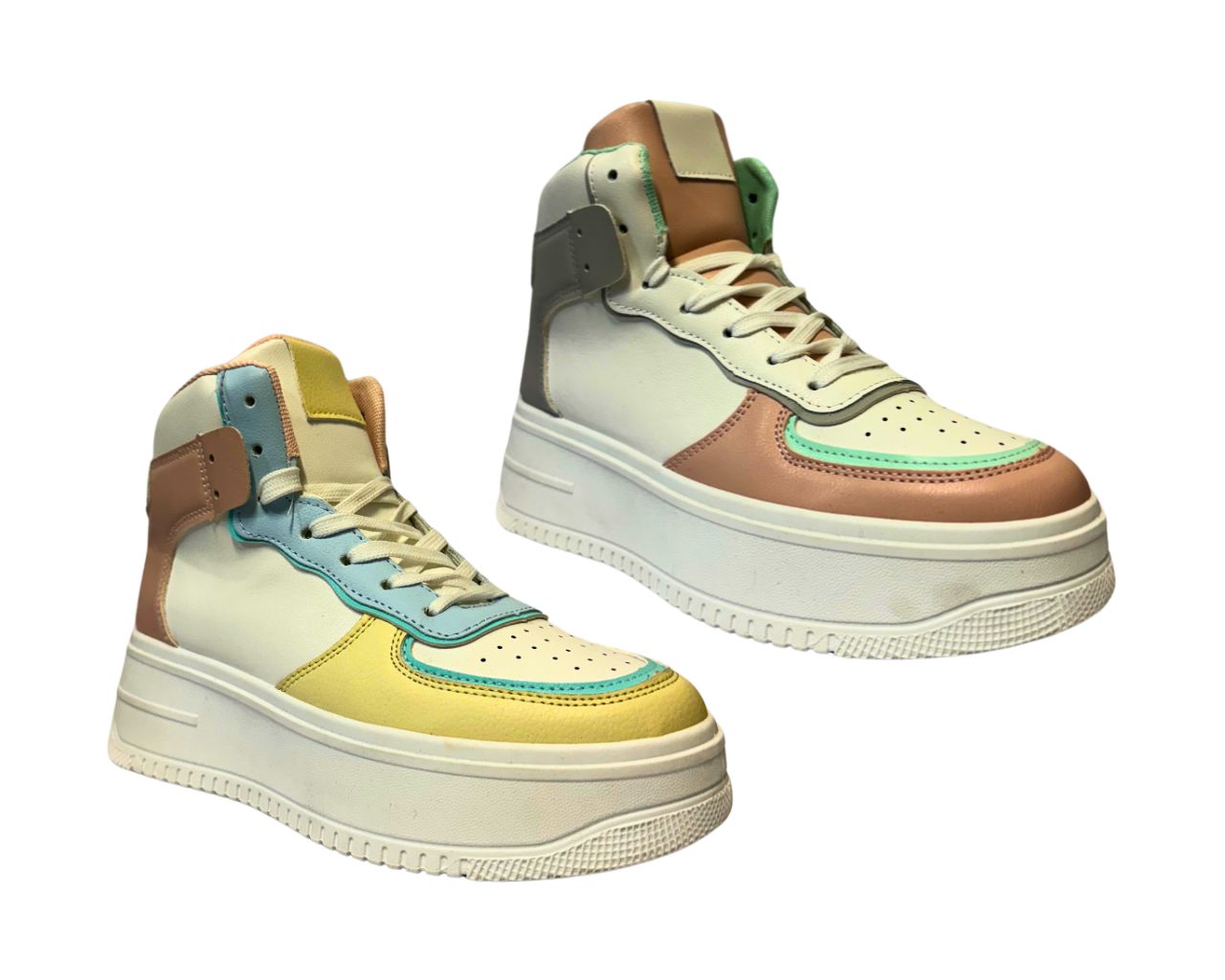 Women's Casual Lace Up Chunky Sole Trainers