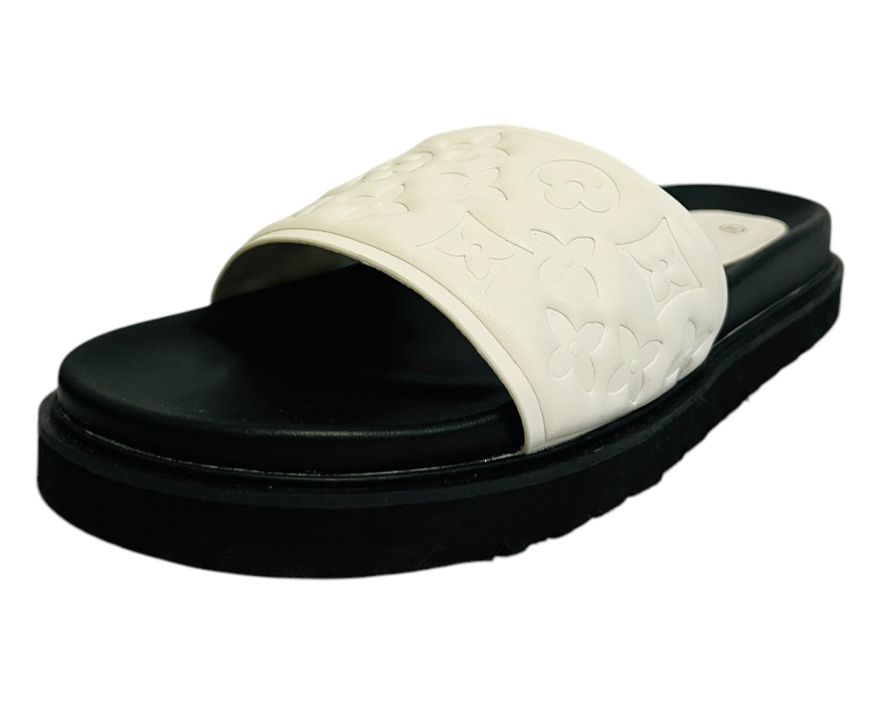 Women's Faux Leather Flat Sliders