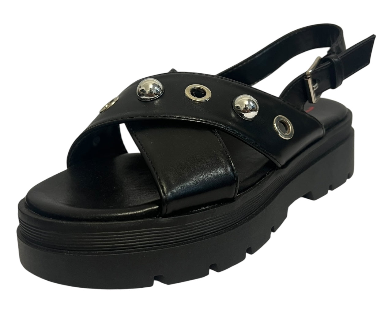 Women's Faux Leather Chunky Sole Sandals