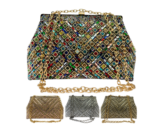 Rhinestone Clutch Purse Sparkling Evening Bag for Prom Wedding Party Glitter Crystals Diamond Crossbody Handbag