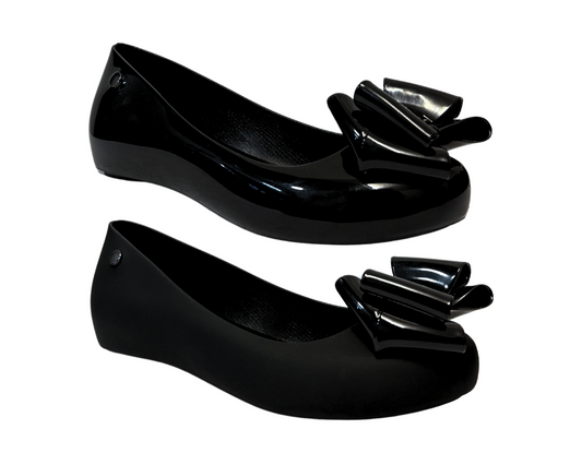 Women's Casual Flat Bow Jelly Shoes