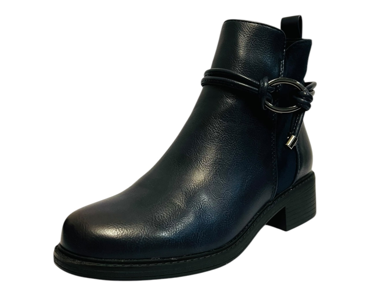 Women's CHC333 Faux Leather Zip Ankle Boots