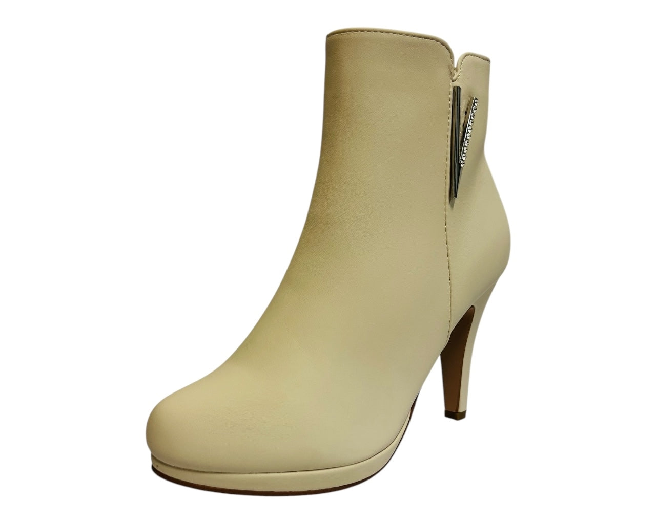 Women's Faux Leather Round Toe Ankle Boots