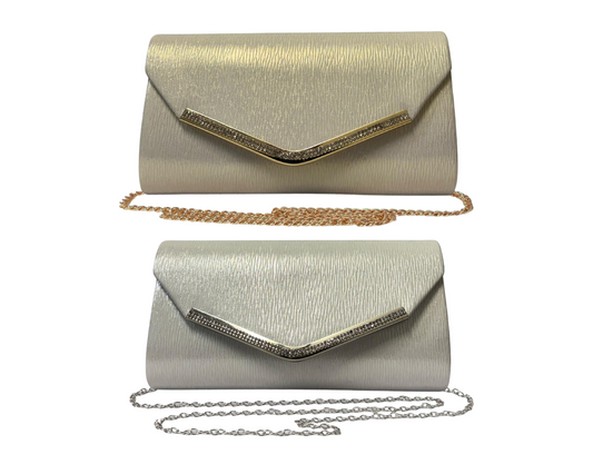 Women's Diamante Rhinestones Evening Clutch Bag