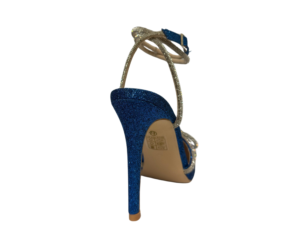 Women's Rhinestone Decor Ankle Strap Court Shoes