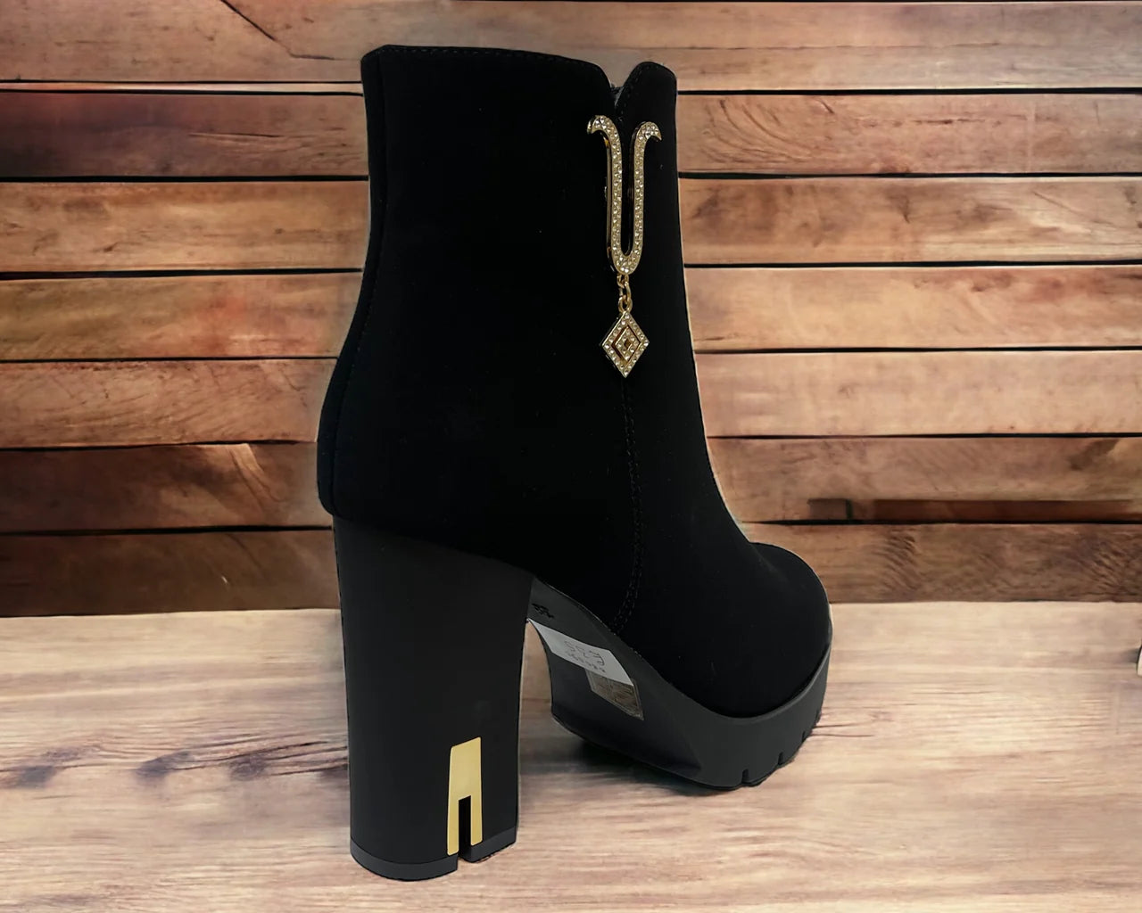 Block High Heels Zip Ankle Boots