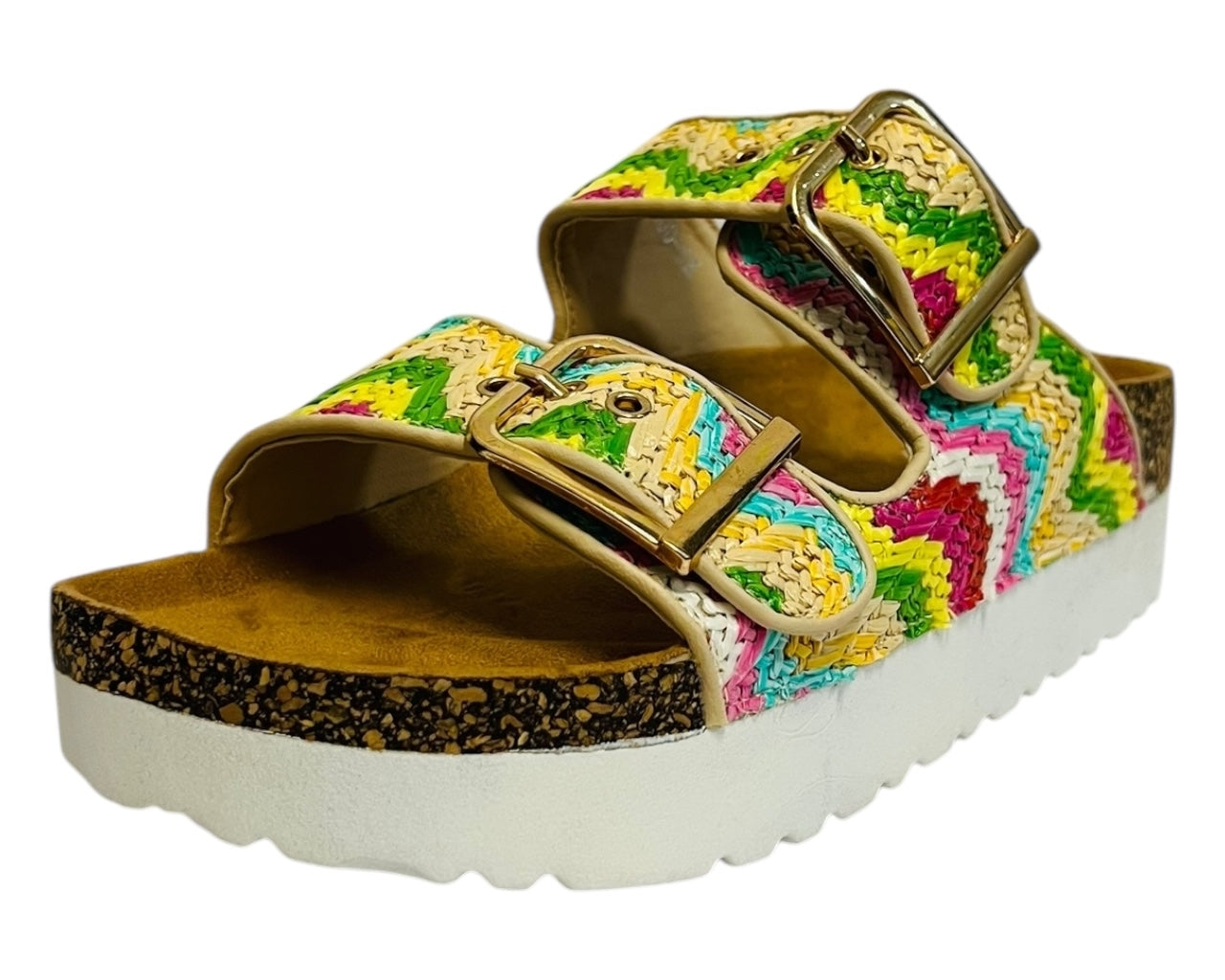 Buckle Strap Flatform Sandals