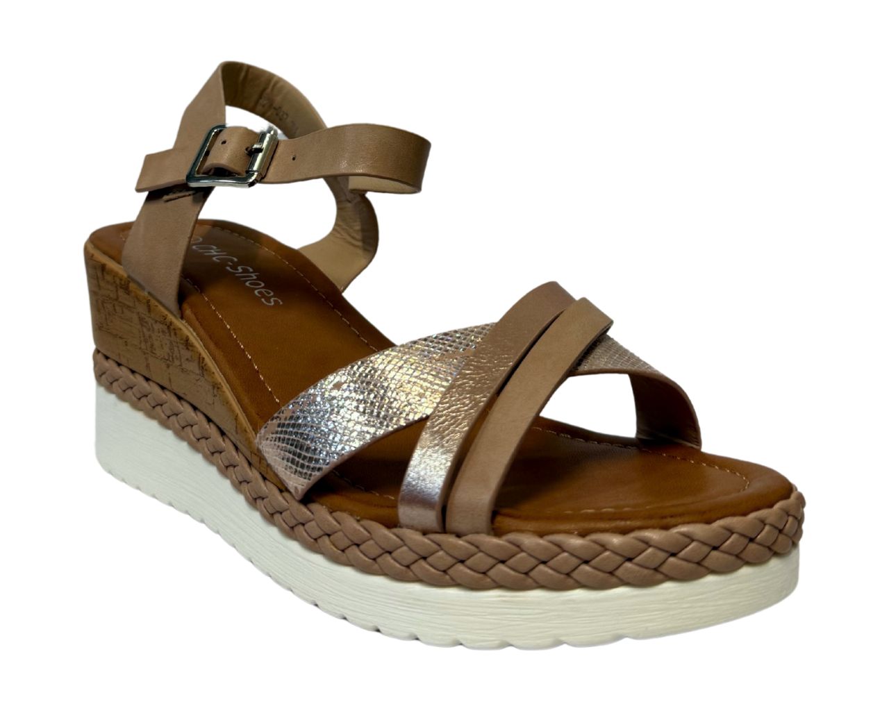 Women's Light Weight Wedge Heel Ankle Strap Sandals