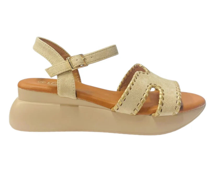 Women's Lightweight Ankle Strap Padded Wedge Sandals