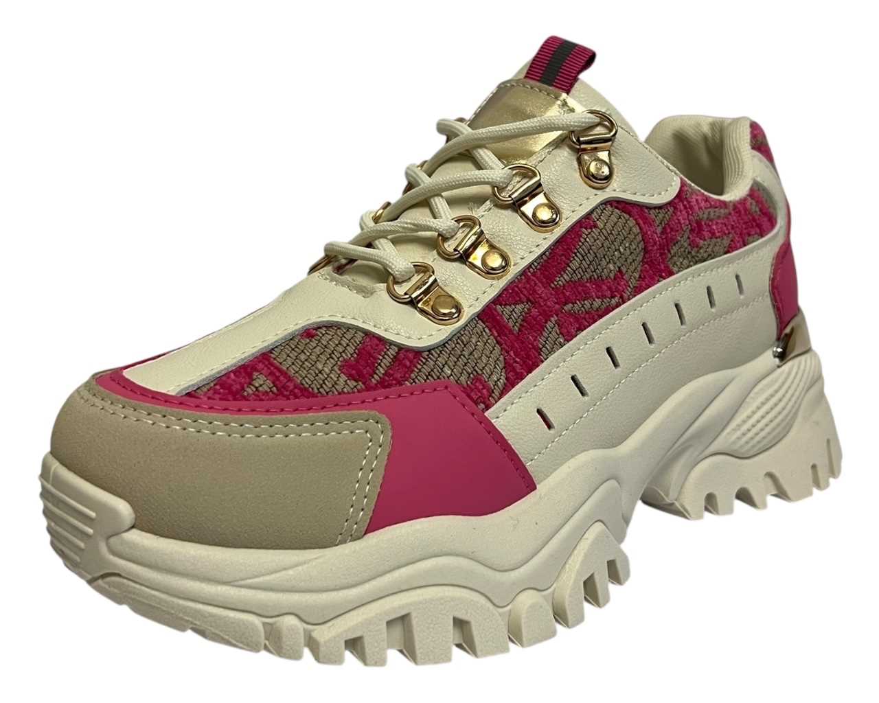 Chunky Sole Lace Up Sports Trainers