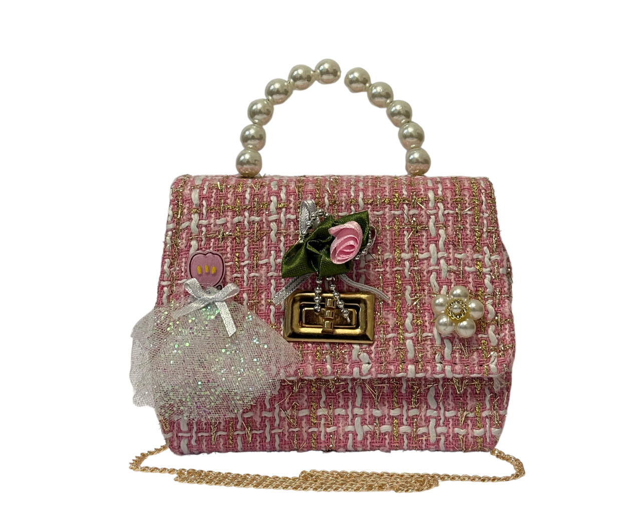 Kids Girls Diamante Glitter Clutch Hand Bag
