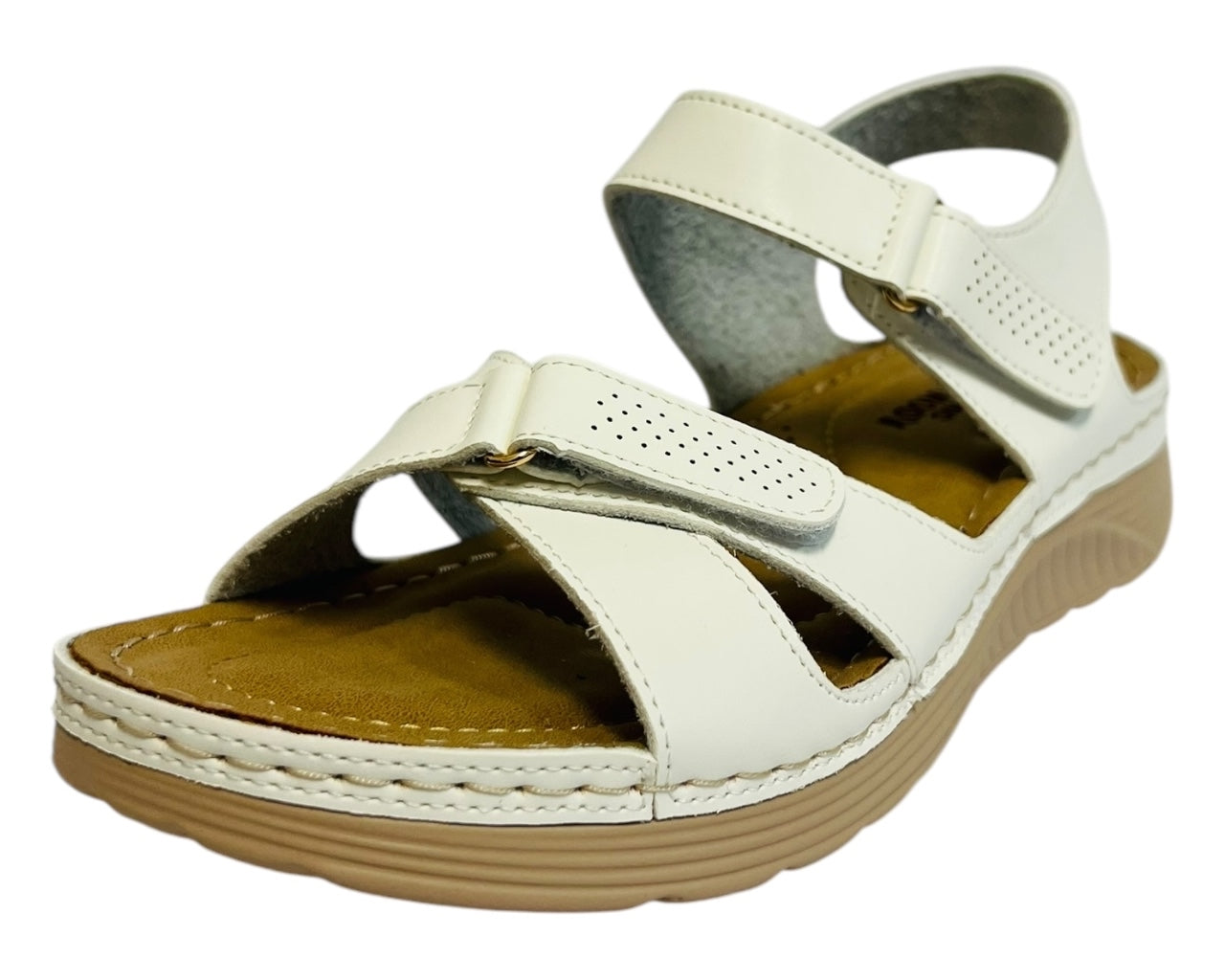 Women's Faux Leather Lightweight Padded Sandals