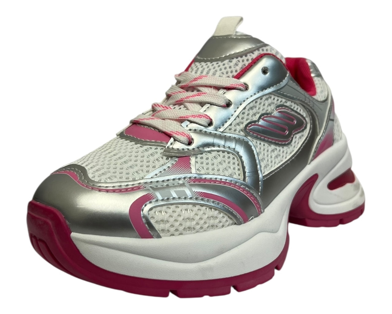 Women's Chunky Sole Mesh Lace Up Sports Trainers