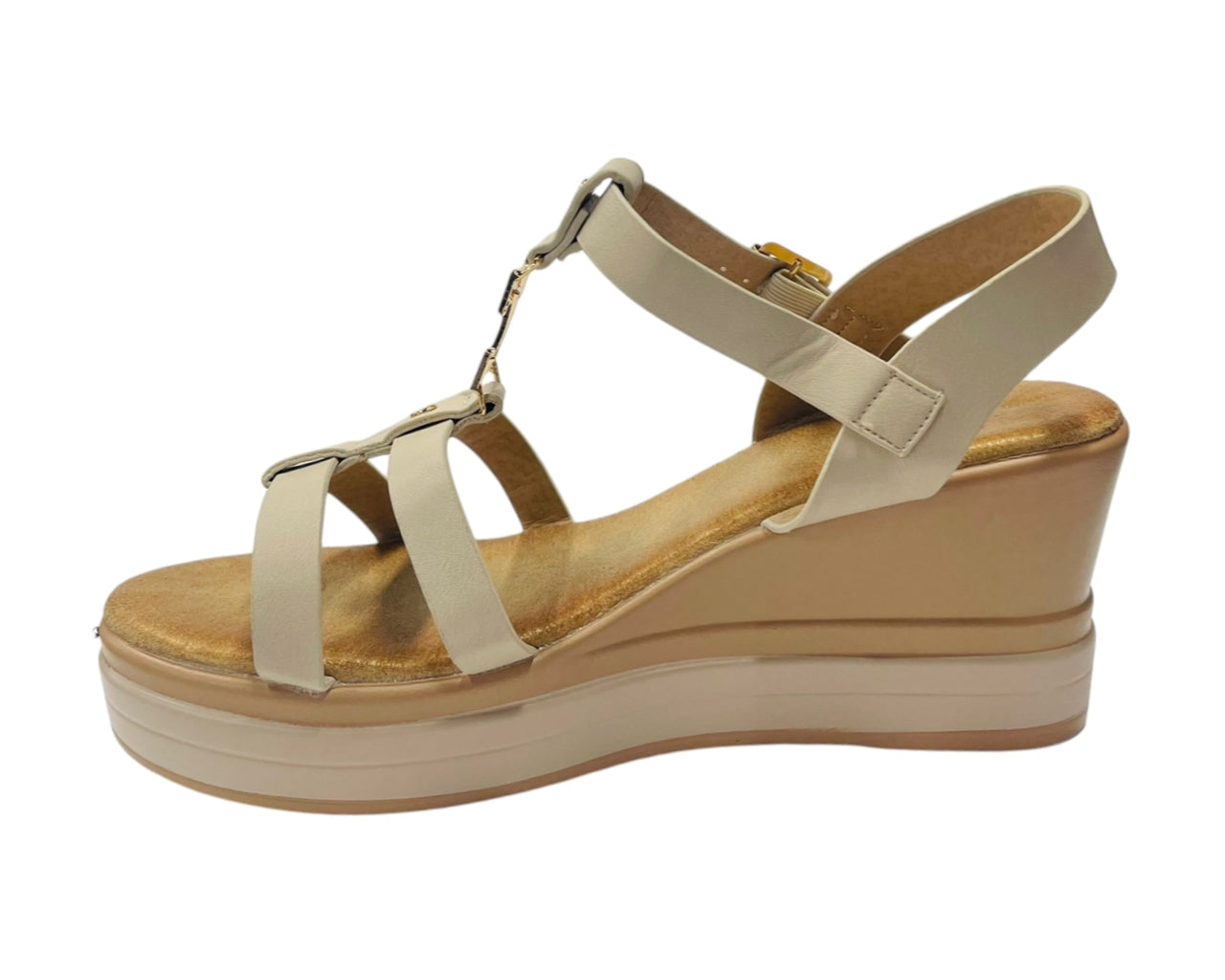Women's Light Weight Wedge Heel Ankle Strap Sandals