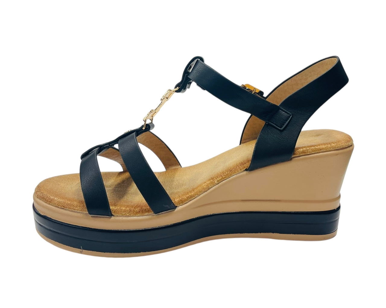 Women's Light Weight Wedge Heel Ankle Strap Sandals