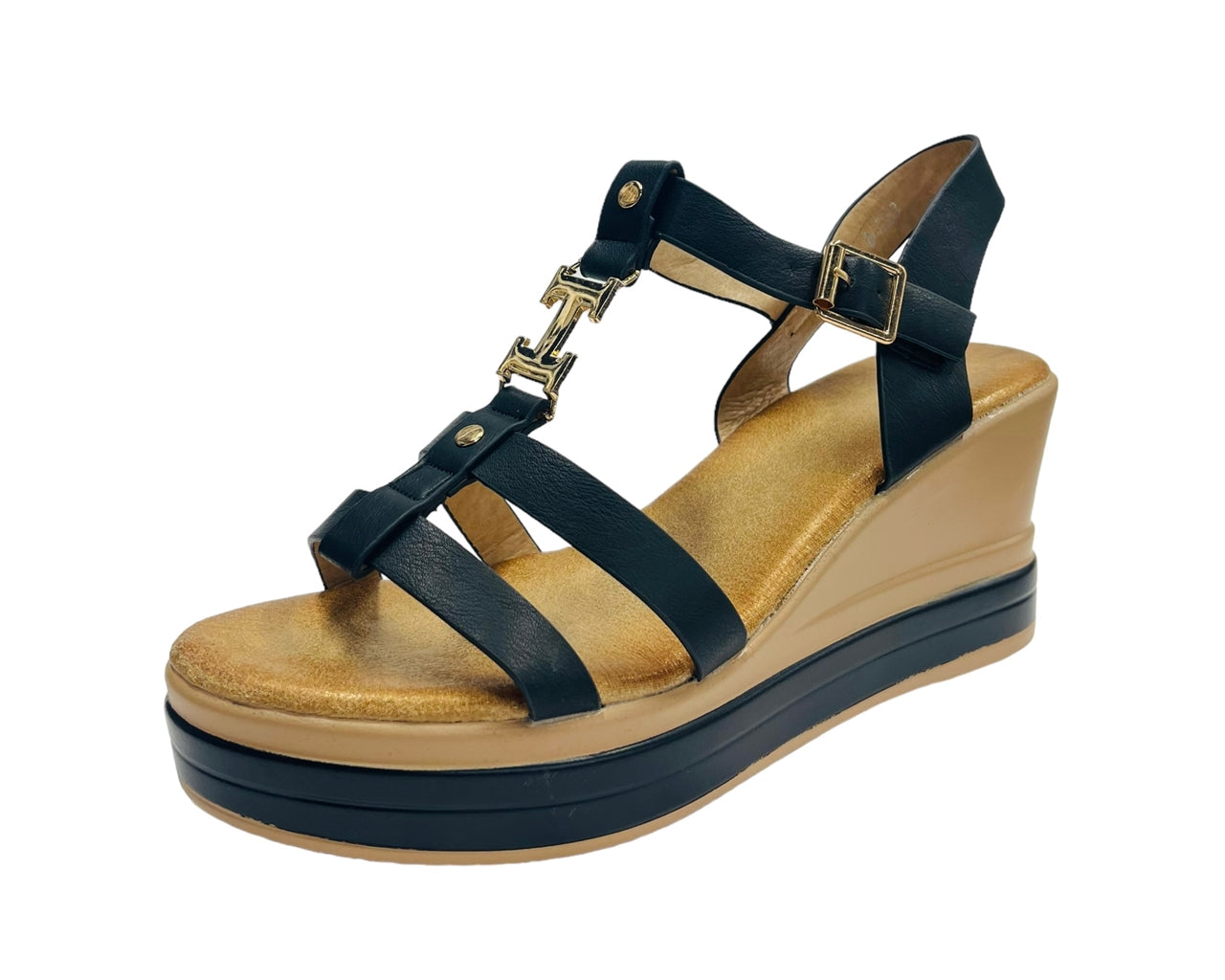 Women's Light Weight Wedge Heel Ankle Strap Sandals