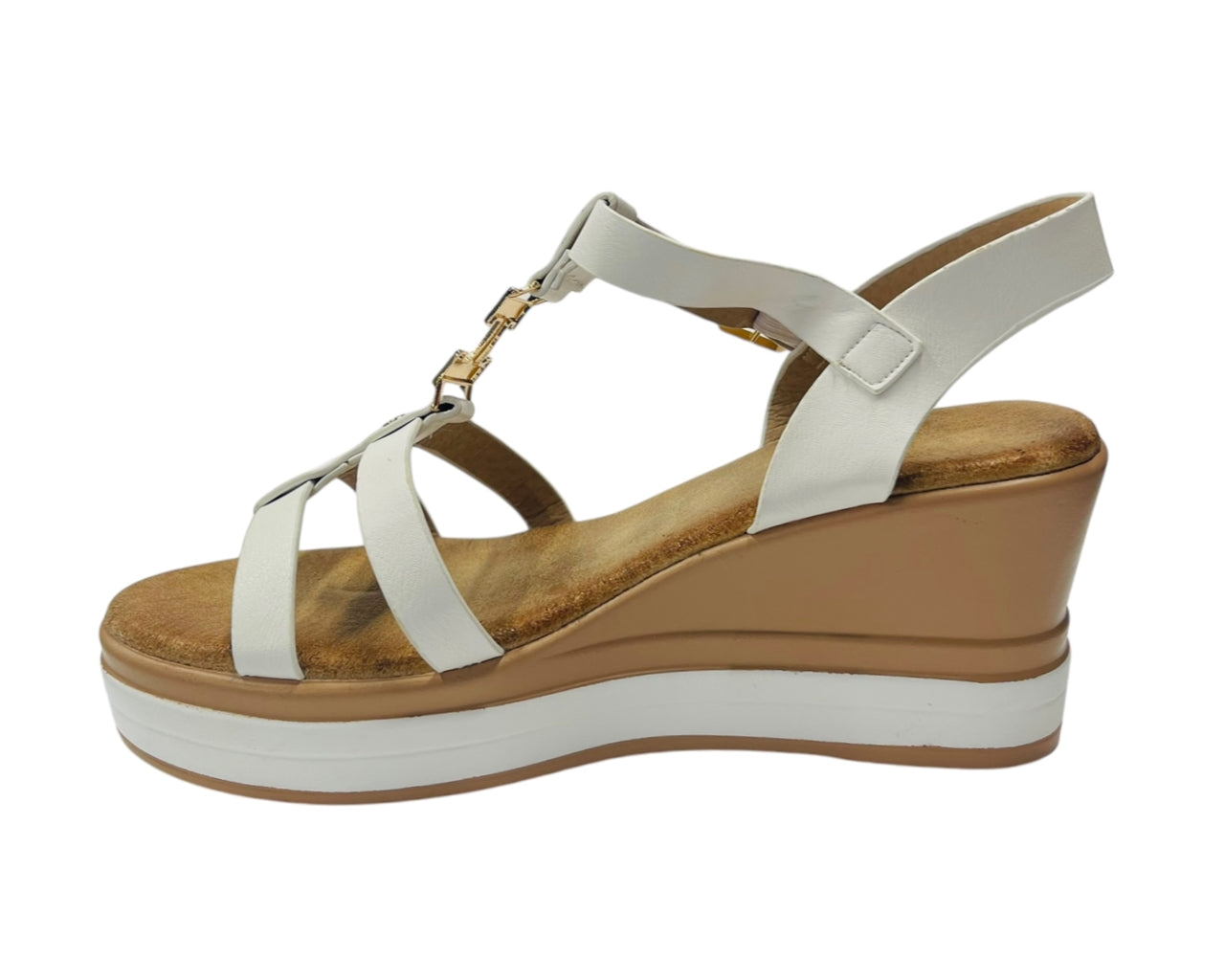 Women's Light Weight Wedge Heel Ankle Strap Sandals