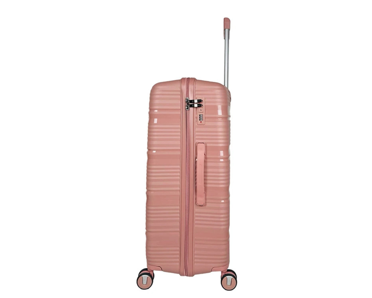 Hard Shell Lightweight Set of 3 Polypropylene Suitcases with Expandable Gusset