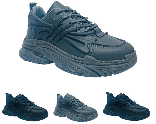 Men's Casual Chunky Sole Lace Up Trainers