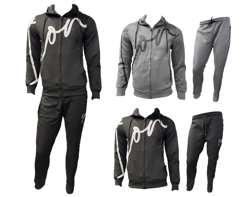 Slim Fit Full Zip Hooded Tracksuit