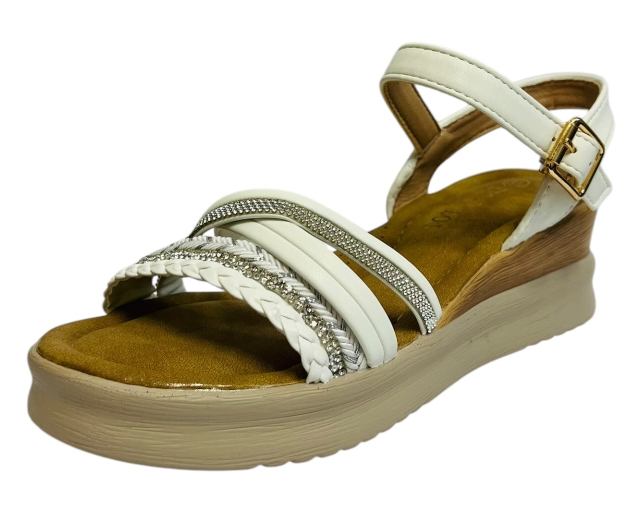 Women's Light Weight  Ankle Strap Padded Wedge Sandals