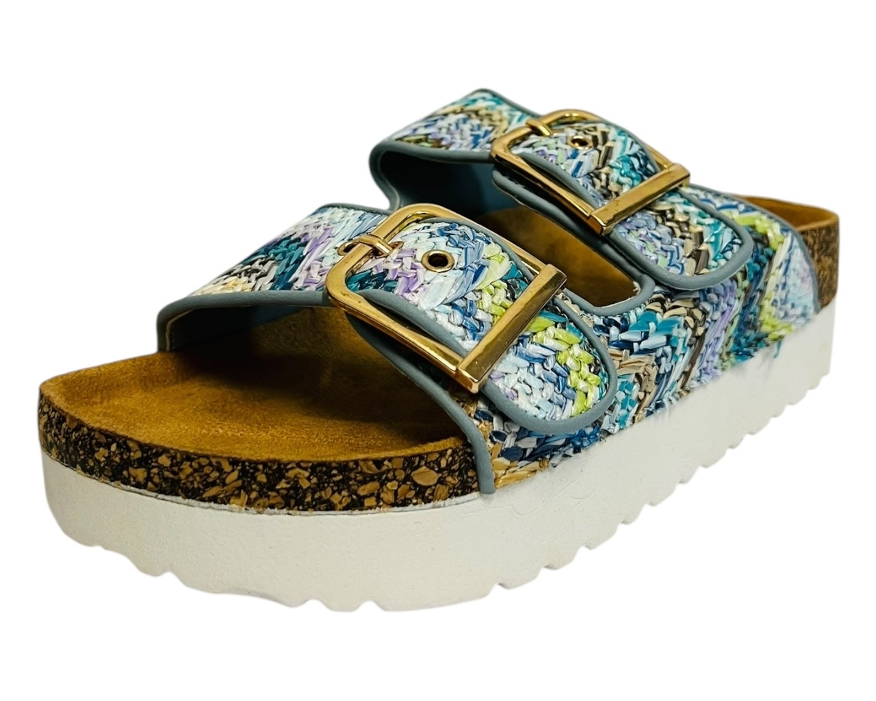 Buckle Strap Flatform Sandals