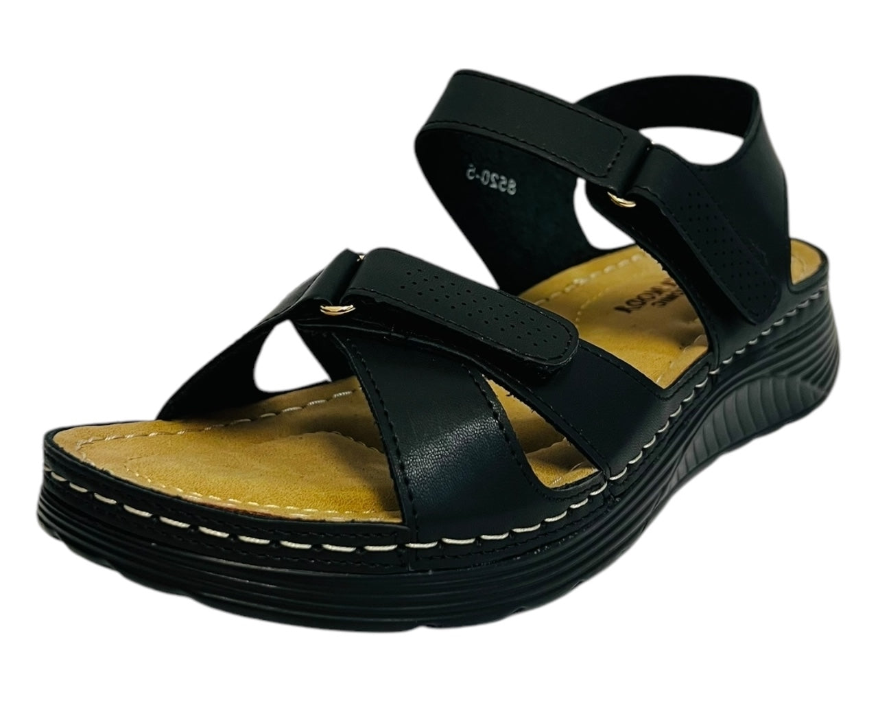 Women's Faux Leather Lightweight Padded Sandals