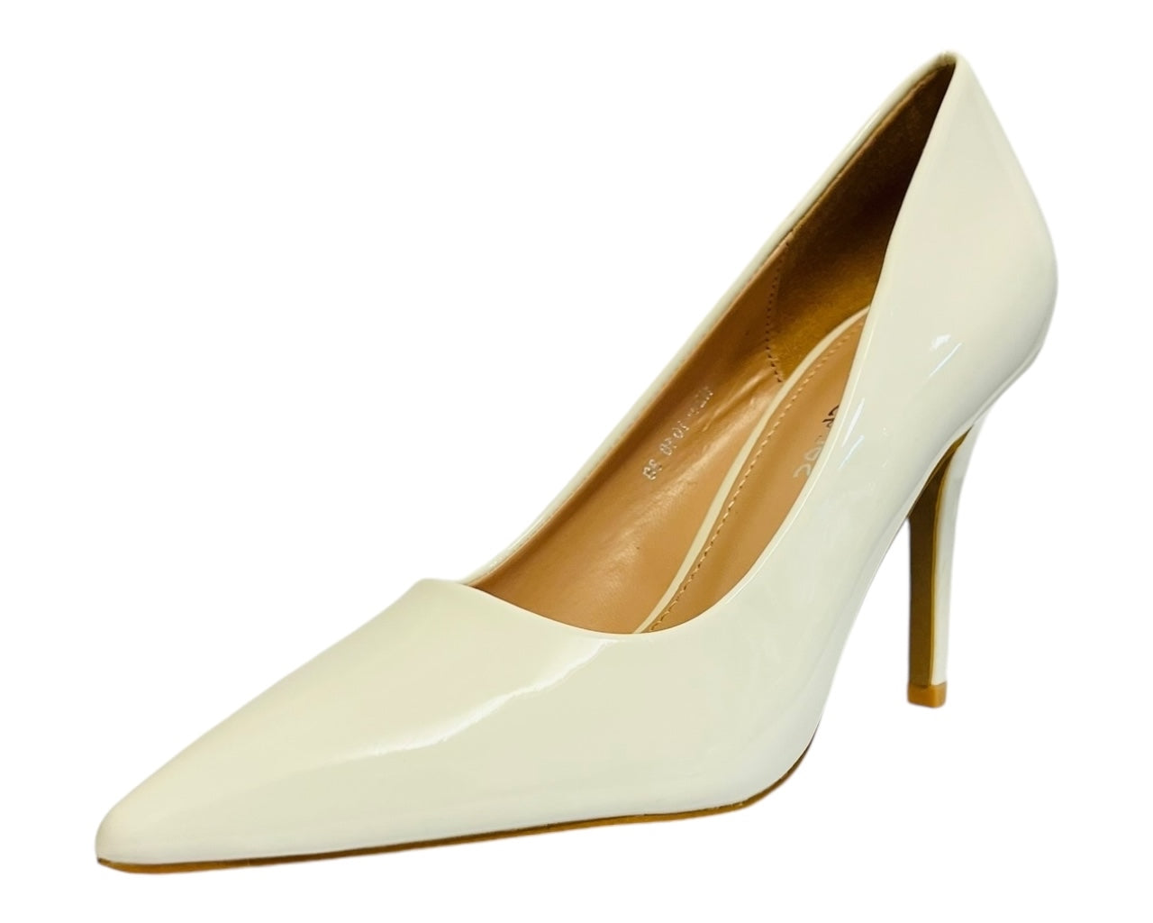 Women's Stylish Faux Patent Leather Stiletto Classy High Heel Court Shoes