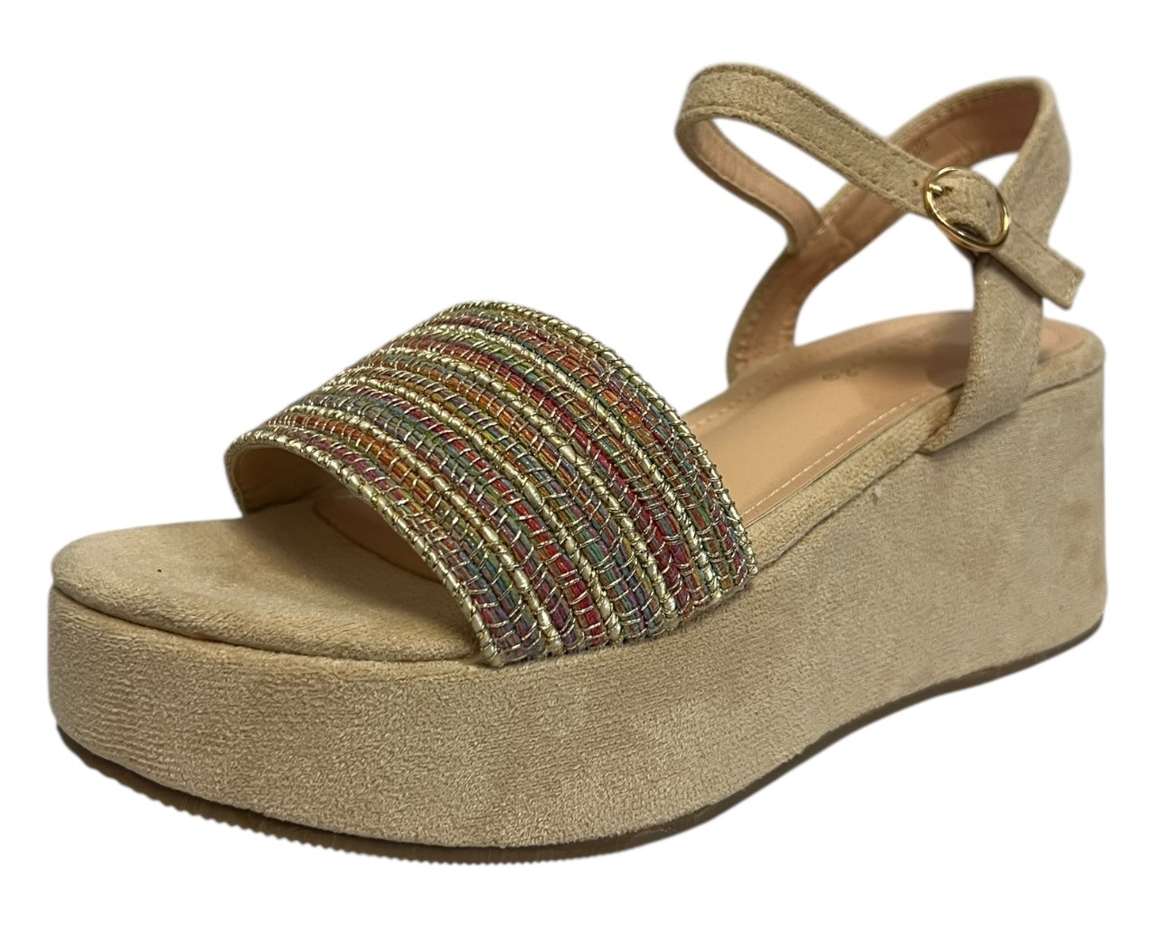 Women's Ankle Strap Platform Wedge Padded Sandals