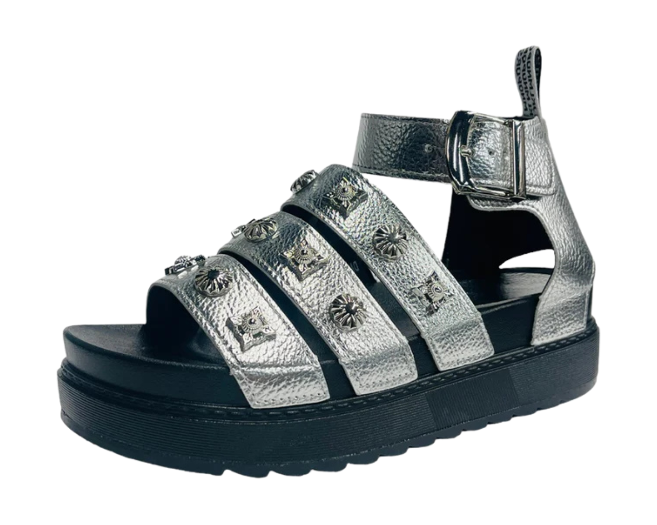 Women's Faux Leather Chunky Sole Gladiator Sandals