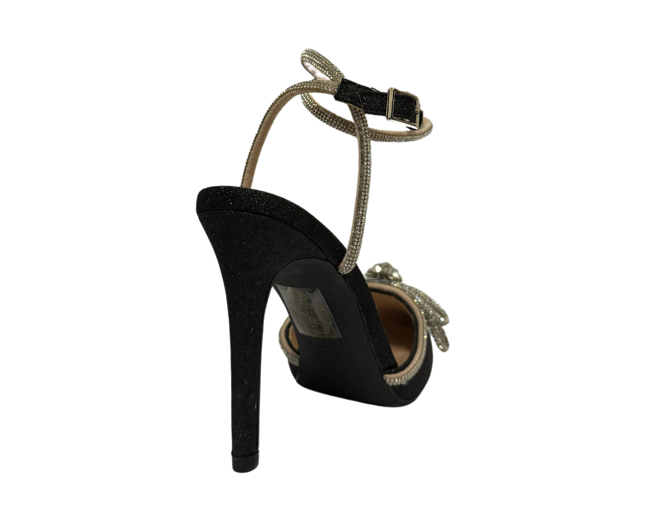 Women's Rhinestone Decor Ankle Strap Court Shoes