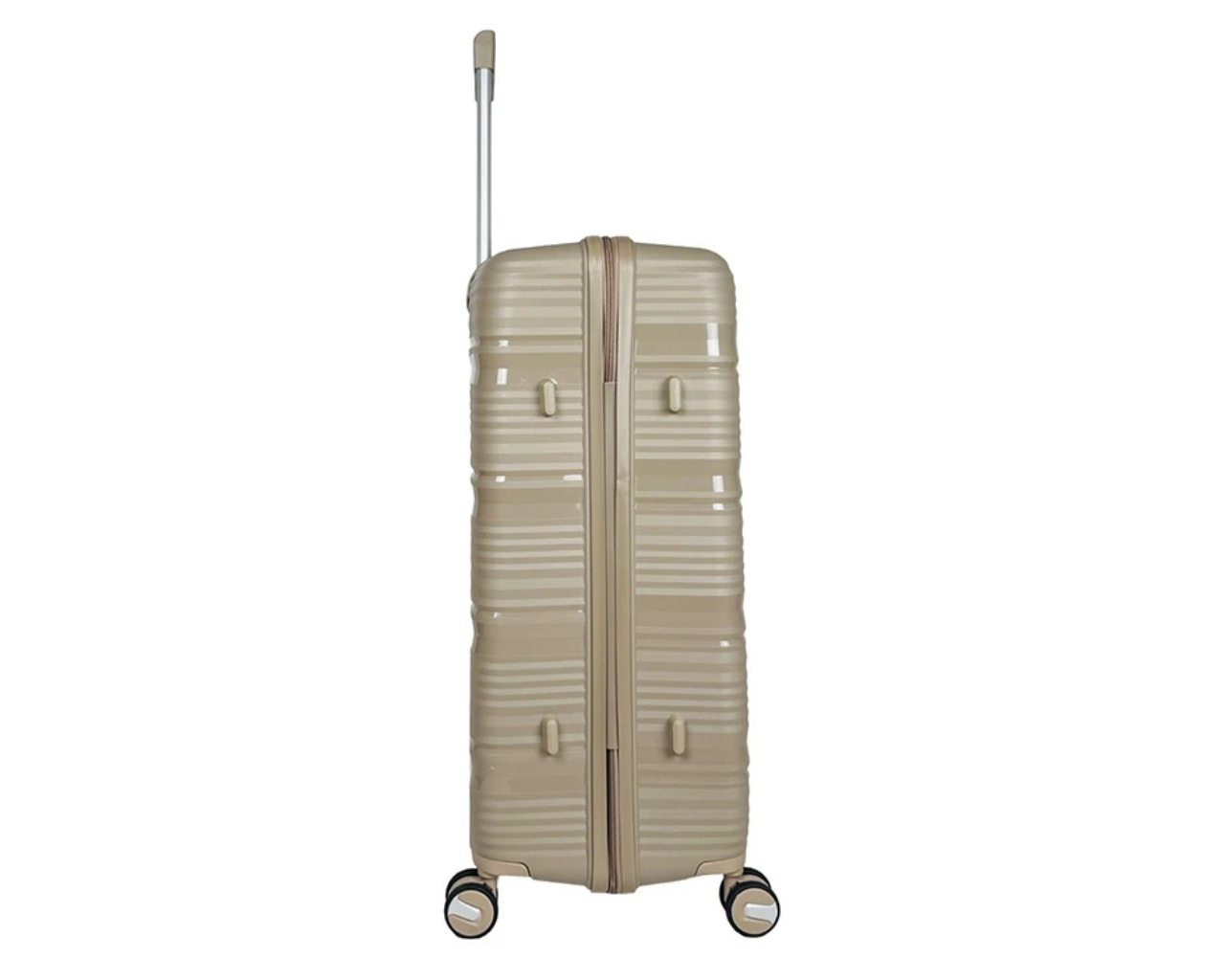 Hard Shell Lightweight Set of 3 Polypropylene Suitcases with Expandable Gusset
