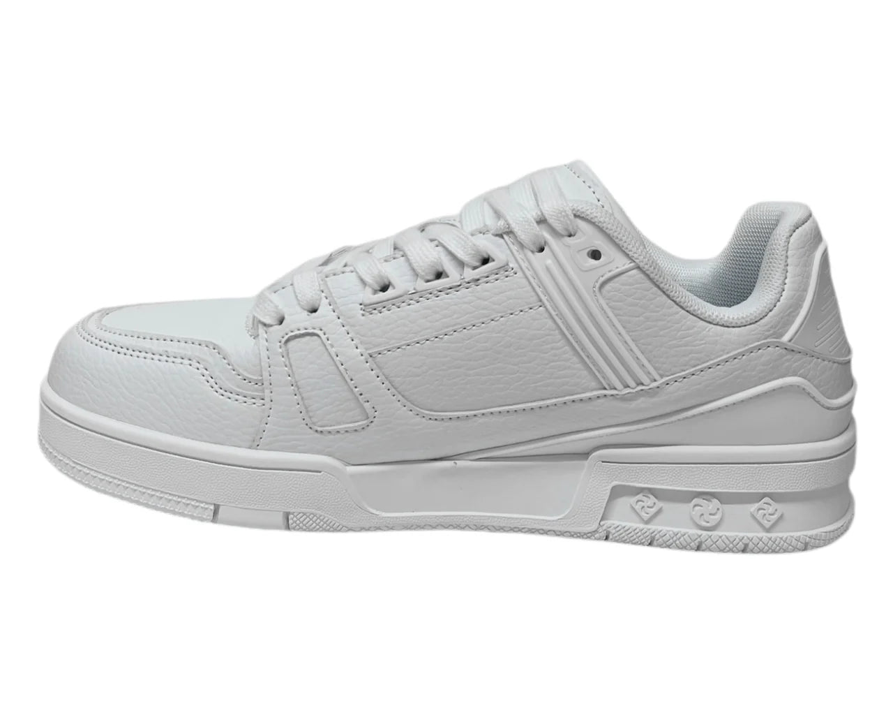Men's Casual Faux Leather Lace Up Trainers