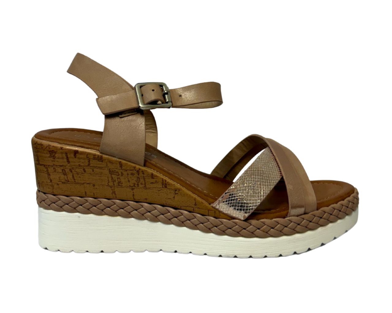 Women's Light Weight Wedge Heel Ankle Strap Sandals