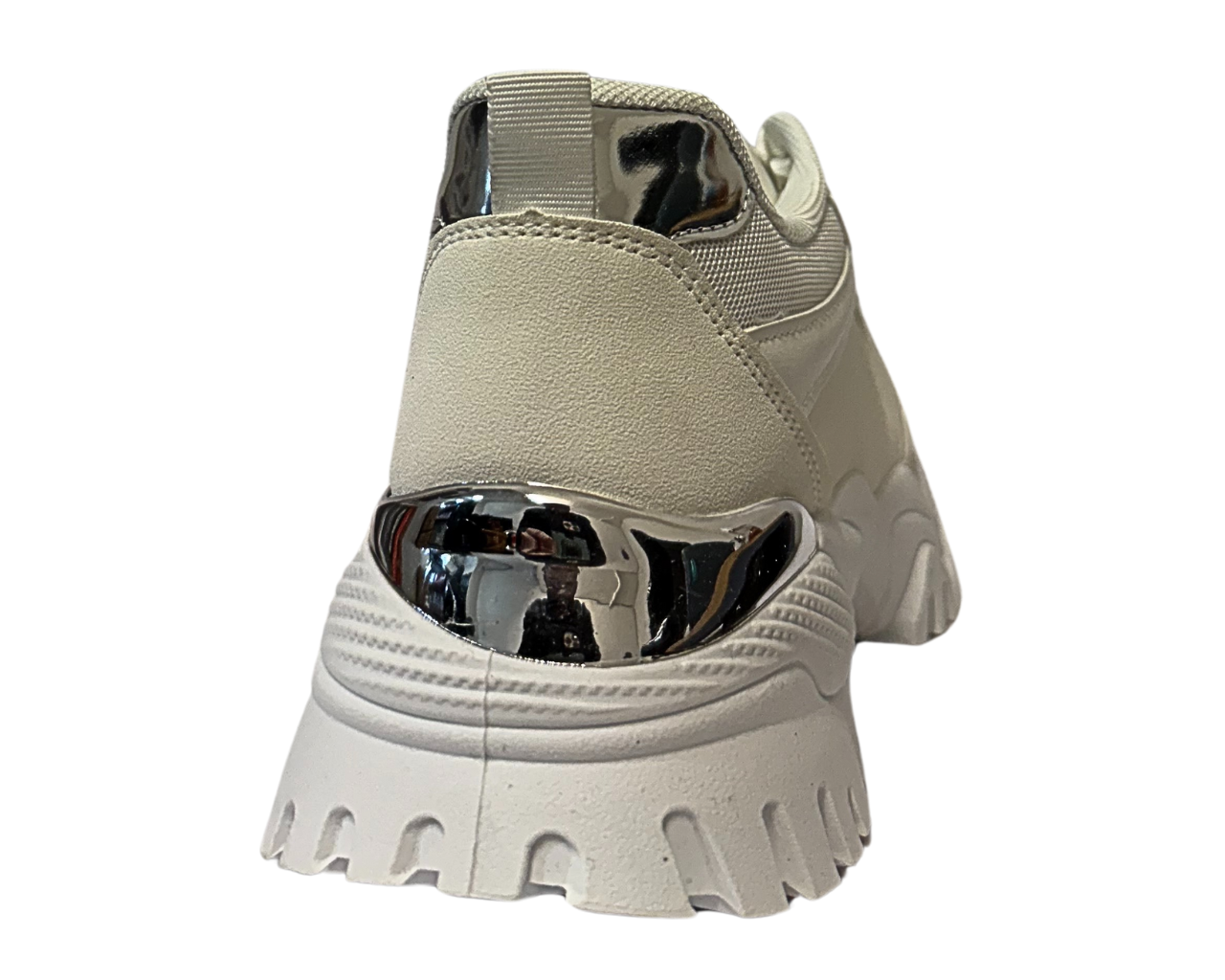Women's Chunky Sole Diamante Lace Up Socks Trainers