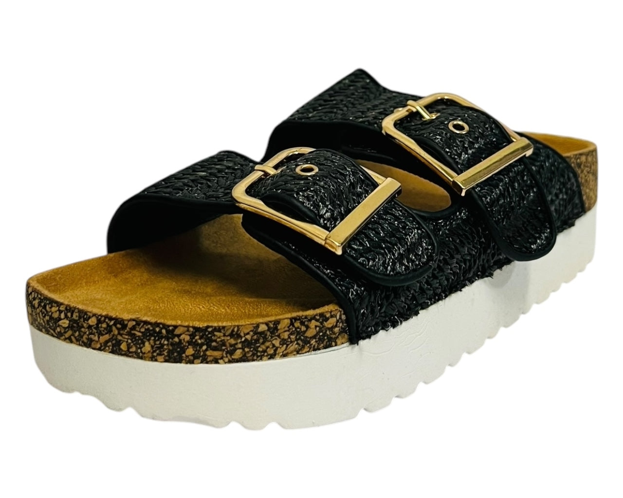 Buckle Strap Flatform Sandals