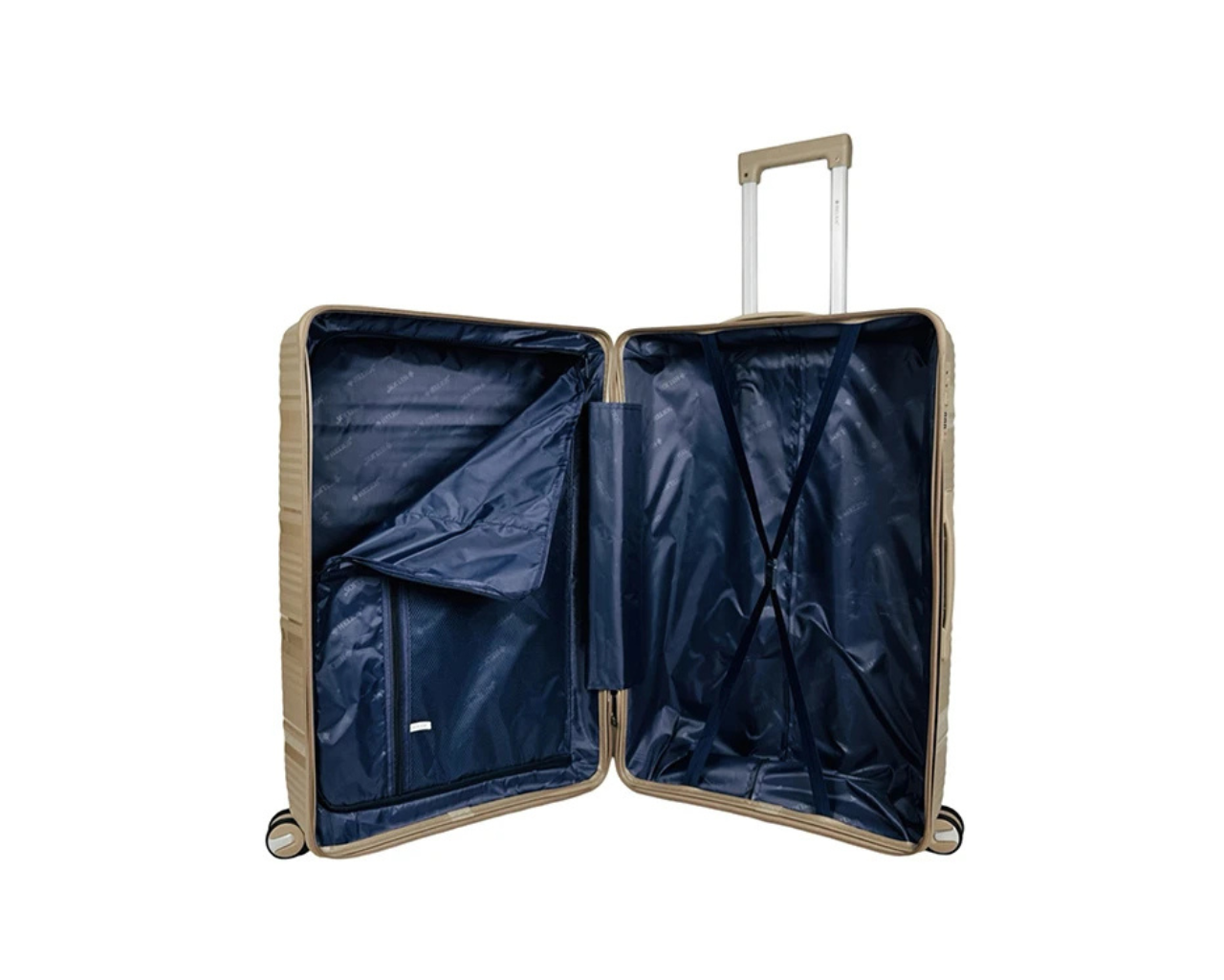 Hard Shell Lightweight Set of 3 Polypropylene Suitcases with Expandable Gusset