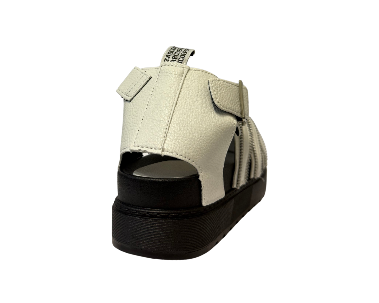 Women's Faux Leather Chunky Sole Double Buckle Gladiator Sandals